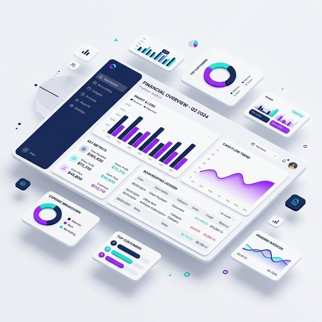 Bookkeeping Dashboard Illustration